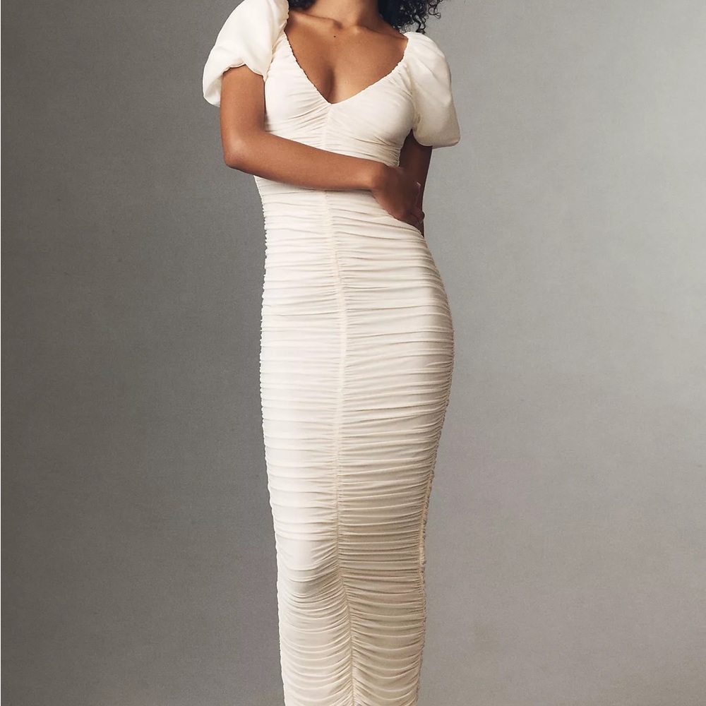 NWT Ronny Kobo Collection Cream Maxi Dress - Size XL